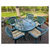 Rugged Resin Patio Table & Chairs