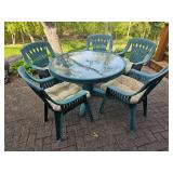 Rugged Resin Patio Table & Chairs