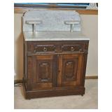 Stunning Victorian Marble Top Commode Washstand