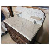 Stunning Victorian Marble Top Commode Washstand