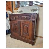 Stunning Victorian Marble Top Commode Washstand