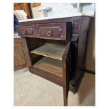 Stunning Victorian Marble Top Commode Washstand