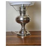 Polished Aluminum Hurricane Aladdin Lamp
