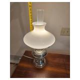 Polished Aluminum Hurricane Aladdin Lamp