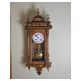Lucca German Wall Hung Chime Clock c.1900