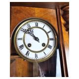Lucca German Wall Hung Chime Clock c.1900
