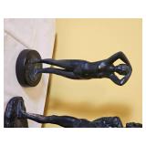 Series of Plaster Statuettes Mate Black