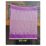 Lavender Faribo All Wool Blanket