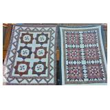 Sibling Vintage Pinwheel and 8 Point Star Quilts