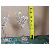 Two Ballylee Claret Wine Glasses Waterford Crystal