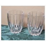 Omega Double Old Fashioned Glasses Waterford Crystal