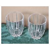 Omega Double Old Fashioned Glasses Waterford Crystal