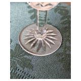 Three Lismore Cordial Glasses Waterford Crystal
