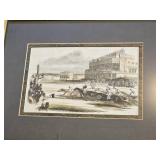 English Horse Racing Print Series in Gilt Frames