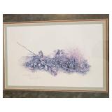 Mouse & Plants Lithograph Signed Christina Smith