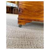 Rustic Cedar Chest on Brass Caster Feet