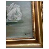 Delightful Fine Art Stil Life Painting - J.A. Cook - Carnations