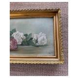 Delightful Fine Art Stil Life Painting - J.A. Cook - Carnations