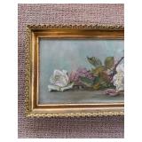 Delightful Fine Art Stil Life Painting - J.A. Cook - Carnations