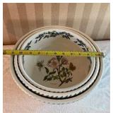Charming Portmarion Botanical Mixing Bowl Set - (3)