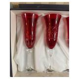 Wonderful Italian Crystal Champagne Glass Set - Gioielli dea Tavola - (8)
