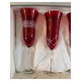 Wonderful Italian Crystal Champagne Glass Set - Gioielli dea Tavola - (8)