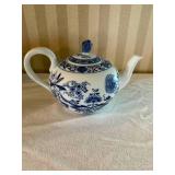 Charming Vintage Blue Floral Teapot Set - Spode - Royal Daulton - (3)
