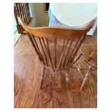 Stunning American Farmhouse Dining Table with Handcrafted Windsor Chairs