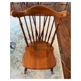 Stunning American Farmhouse Dining Table with Handcrafted Windsor Chairs