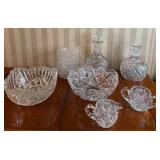 Cut Glass Serving Pieces Collection