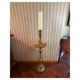 Ornate Brass Moroccan Pillar Candlestick