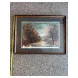 Jose Puig Marti Signed & Numbered Print Rural Spain Autumn Tree