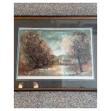 Jose Puig Marti Signed & Numbered Print Rural Spain Autumn Tree