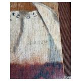 Folk Art Peasant Boy on Wood