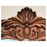 Breathtaking Handcarved Wood Wall Mirror with Mantle