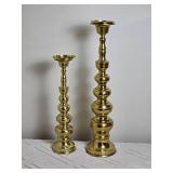 Beautiful Vintage Brass Candlestick Pair