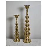 Beautiful Vintage Brass Candlestick Pair