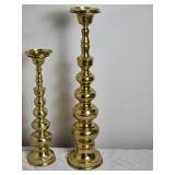 Beautiful Vintage Brass Candlestick Pair