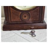 Gorgeous Mahogany Inlay Howard Miller Mantle Clock