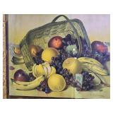 Classic Still Life Print - H. Raymann - Fruit Basket