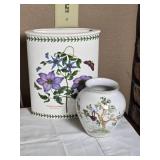 Darling Portmarion Handpainted Botanical Vase Collection - (6)
