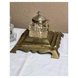 Awesome Vintage Inkwell Pair