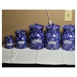 Charming Labeled Kitchen Canister Collection - (5)