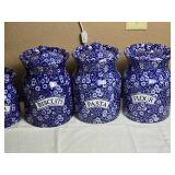 Charming Labeled Kitchen Canister Collection - (5)