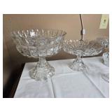 Sparkling Cut Glass Centerpiece / Cake Stand Collection - (4)