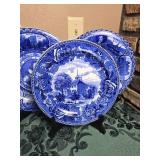 Staffordshire American Historical Decorative Plates - (5)