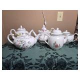 Adorable White Teapot Collection - (5)