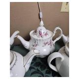 Adorable White Teapot Collection - (5)