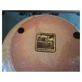 Rustic Floral Earthenware Vase - Pottery Craft