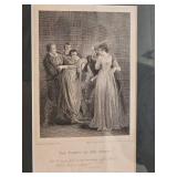 Shakesperian English Etching Pair - The Taming of the Shrew - Comedy of Errors